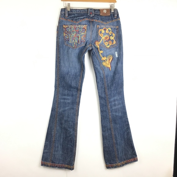 Jean ANTIK DENIM Femme Taille 28 – Bleu Délavé, Coupe Bootcut